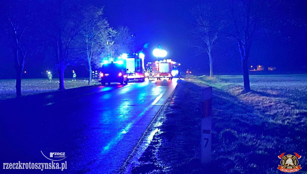 26-letnia kobieta zginęła w wypadku na drodze krajowej nr 36 w Kuklinowie