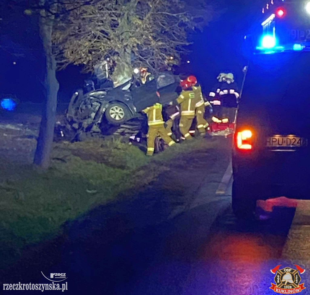 26-letnia kobieta zginęła w wypadku na drodze krajowej nr 36 w Kuklinowie