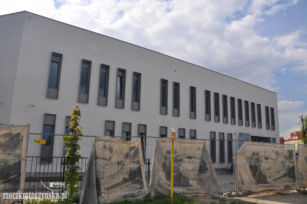 Nowe skrzydło szpitala jeszcze nie zostało zakończone