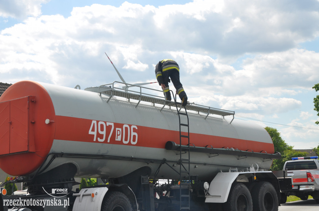 Wielki pożar na składowisku w Lutogniewie