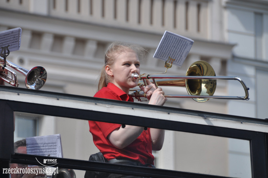Orkiestra dęta przyjechała z muzyką