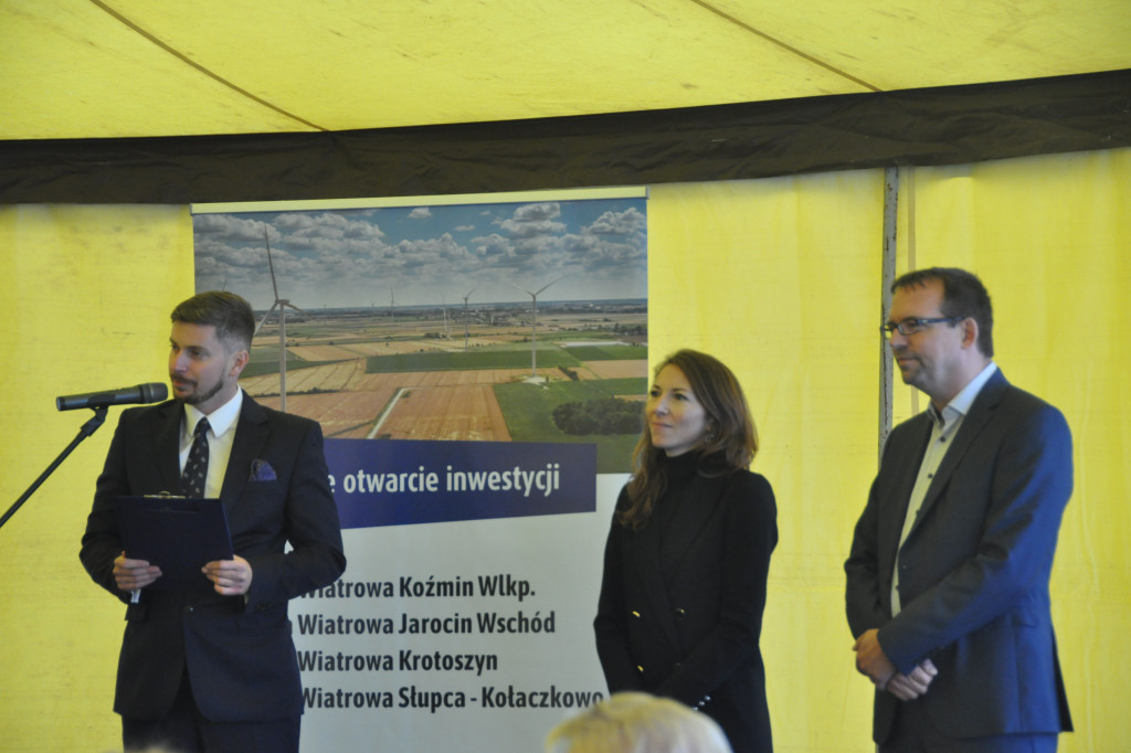 KOŹMIN. Oficjalne otwarcie farmy wiatrowej