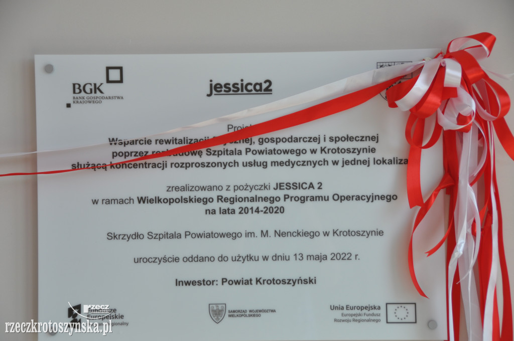 Szpital po rozbudowie otwarty z pompą