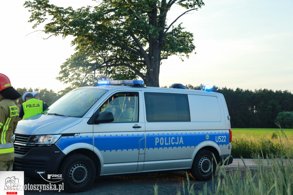 Kobylin. Pechowe zdarzenie motocyklisty
