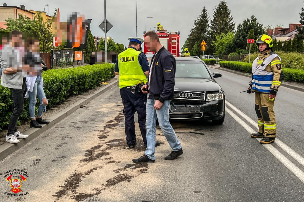 KOŹMIN. Wypadek z udziałem trzech samochodów
