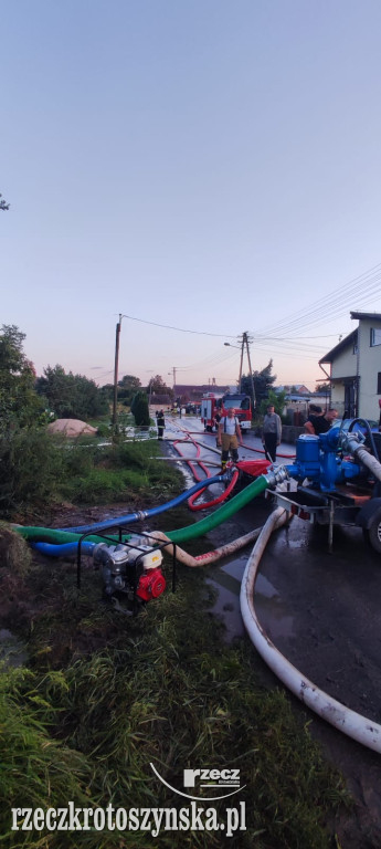 Katastrofa po ulewie w Kromolicach