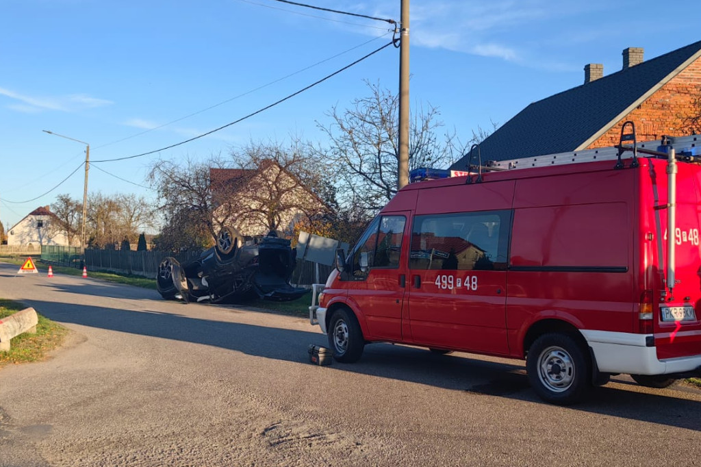 BIADKI. Wypadek na skrzyżowaniu. 3 osoby ranne