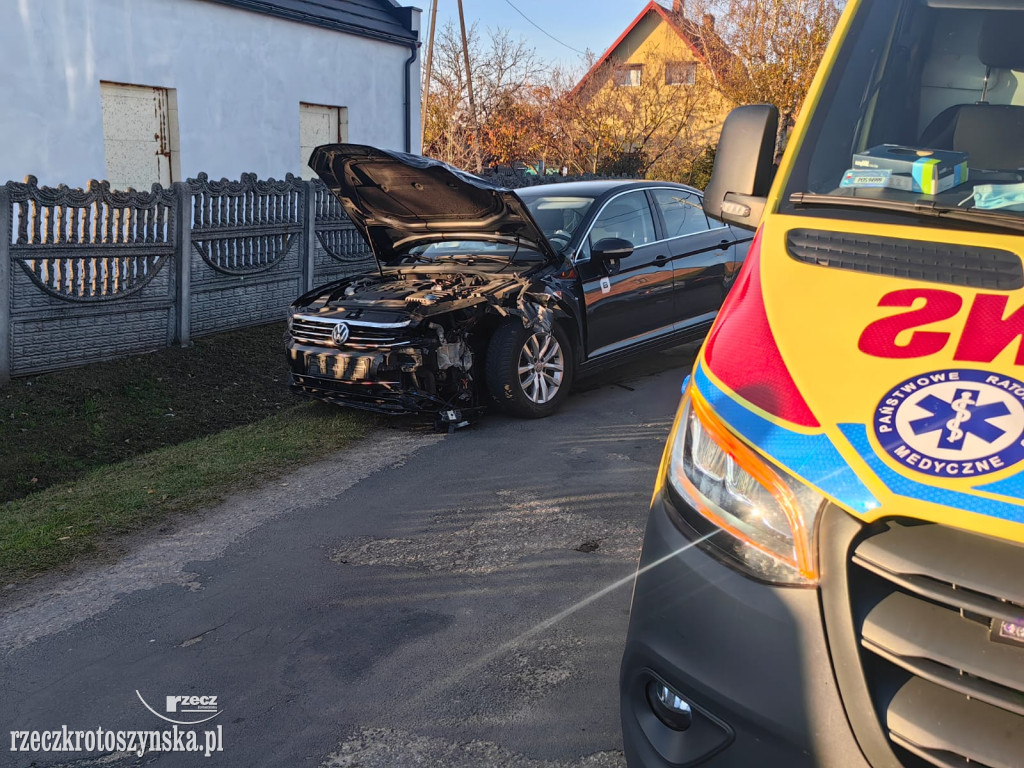 BIADKI. Wypadek na skrzyżowaniu. 3 osoby ranne