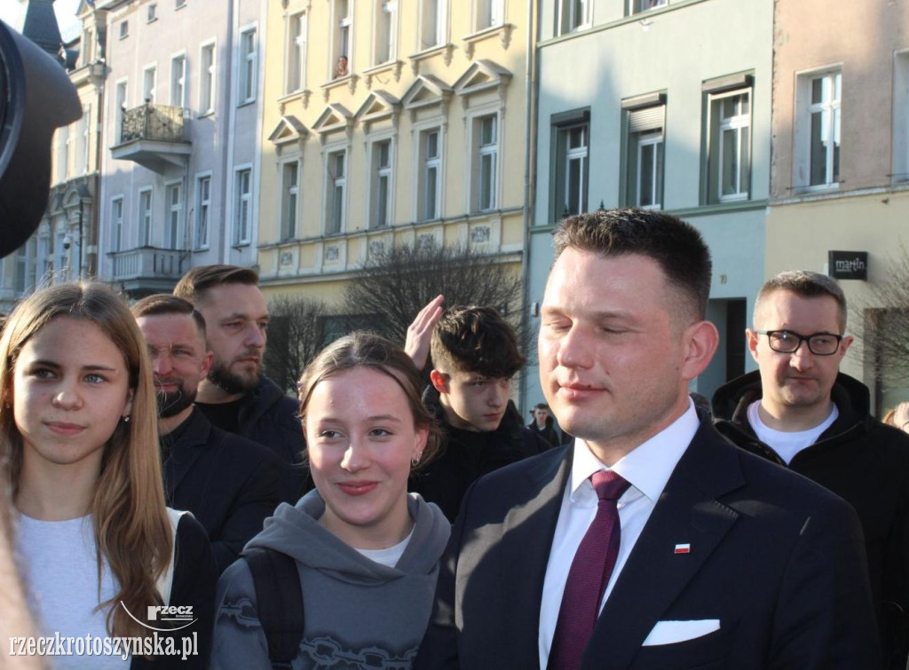 Tłumy na spotkaniu z Mentzenem w Krotoszynie