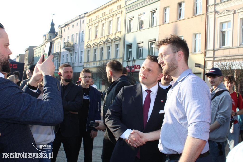 Tłumy na spotkaniu z Mentzenem w Krotoszynie