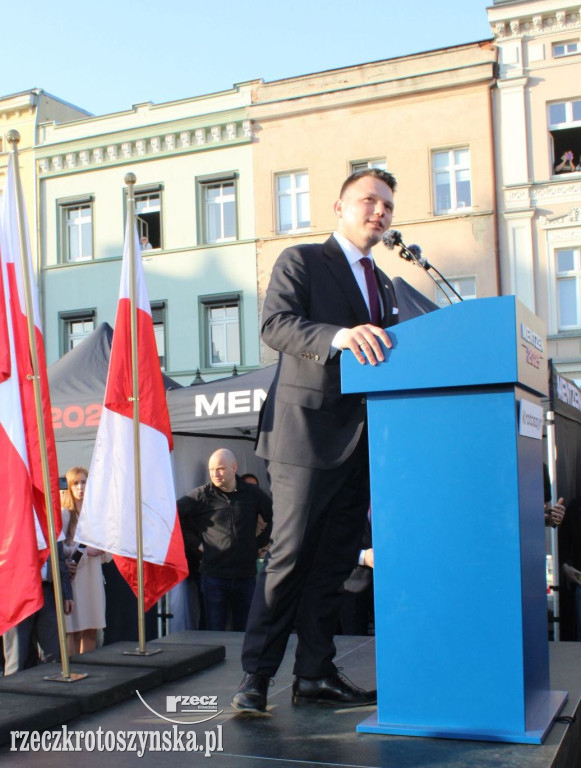 Tłumy na spotkaniu z Mentzenem w Krotoszynie