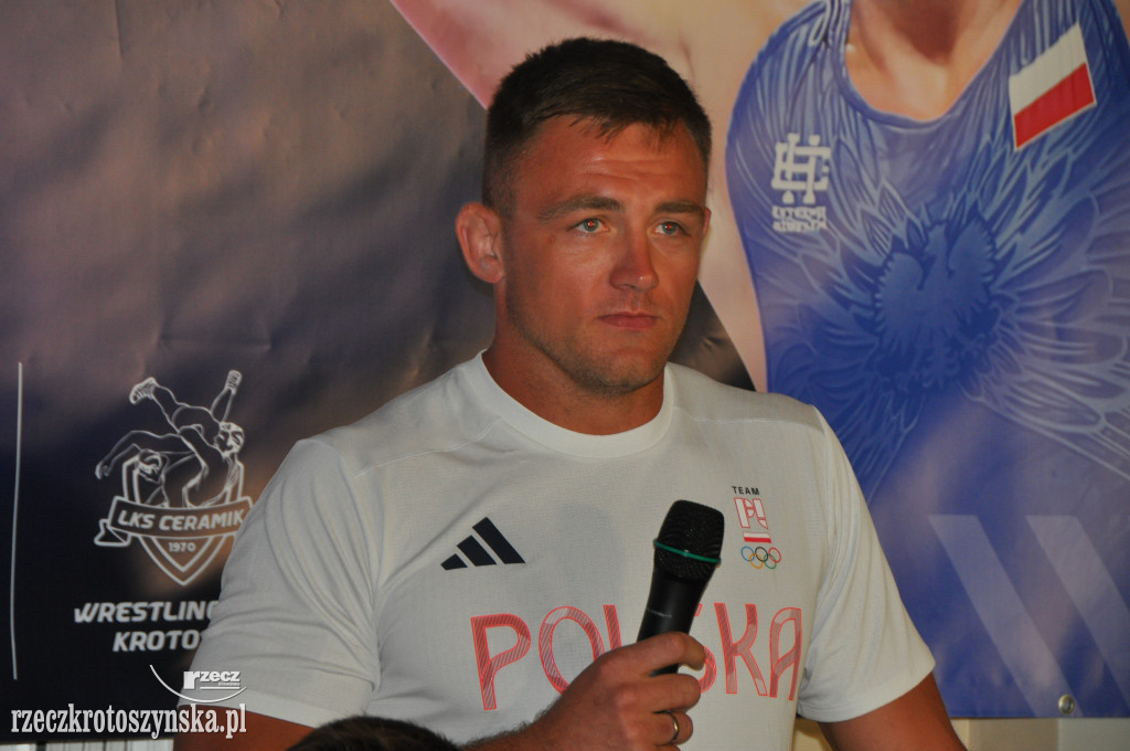 Powitanie Roberta Barana w Krotoszynie po zdobyciu medalu MŚ