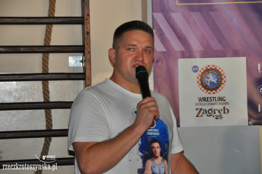 Powitanie Roberta Barana w Krotoszynie po zdobyciu medalu MŚ