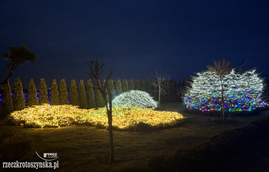 Niezwykłe i rekordowe oświetlenie posesji