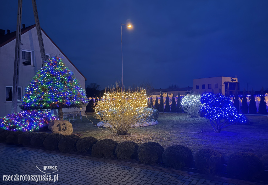 Niezwykłe i rekordowe oświetlenie posesji