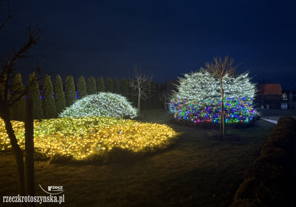 Niezwykłe i rekordowe oświetlenie posesji