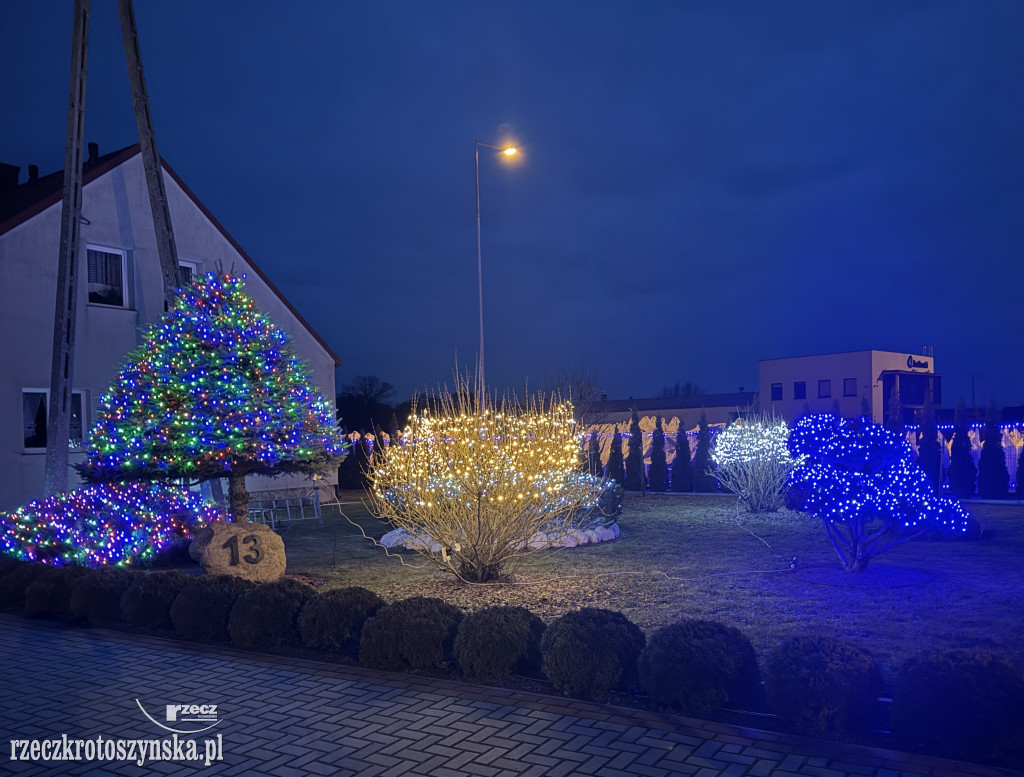 Niezwykłe i rekordowe oświetlenie posesji