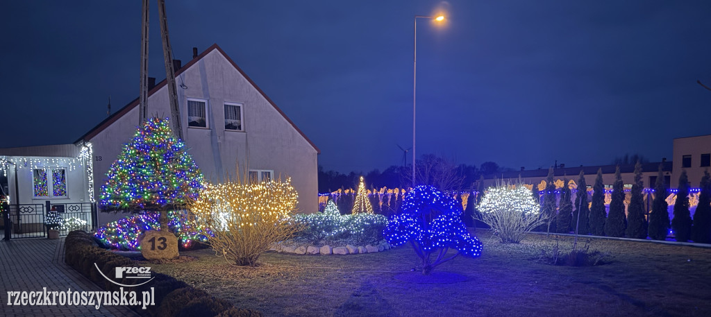 Niezwykłe i rekordowe oświetlenie posesji