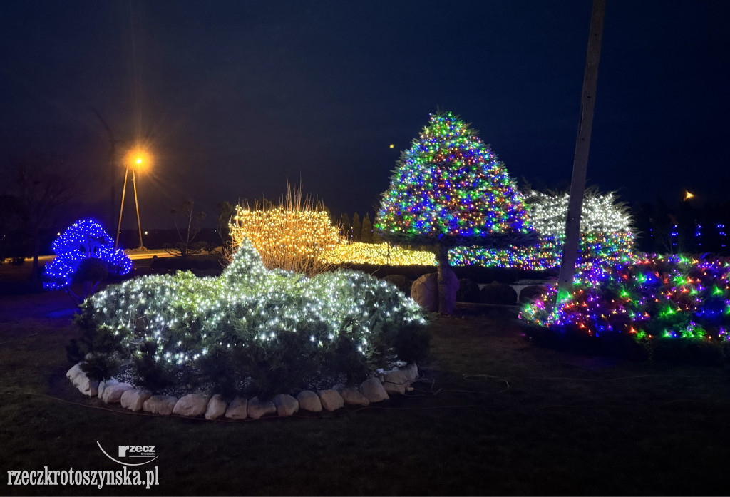 Niezwykłe i rekordowe oświetlenie posesji