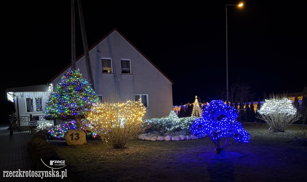 Niezwykłe i rekordowe oświetlenie posesji