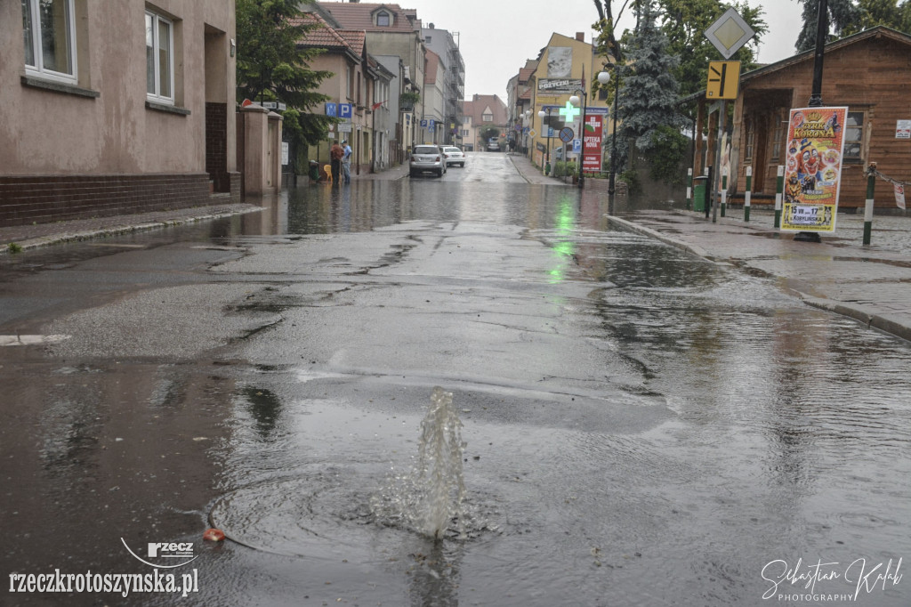 Ulewa przeszła nad Krotoszynem