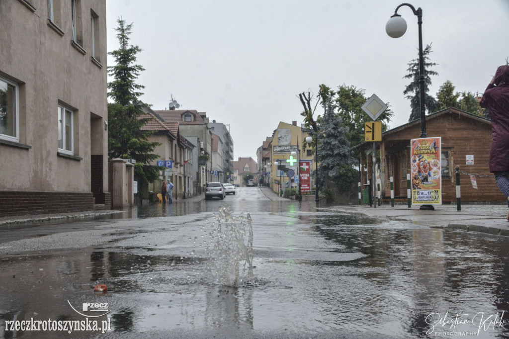 Ulewa przeszła nad Krotoszynem