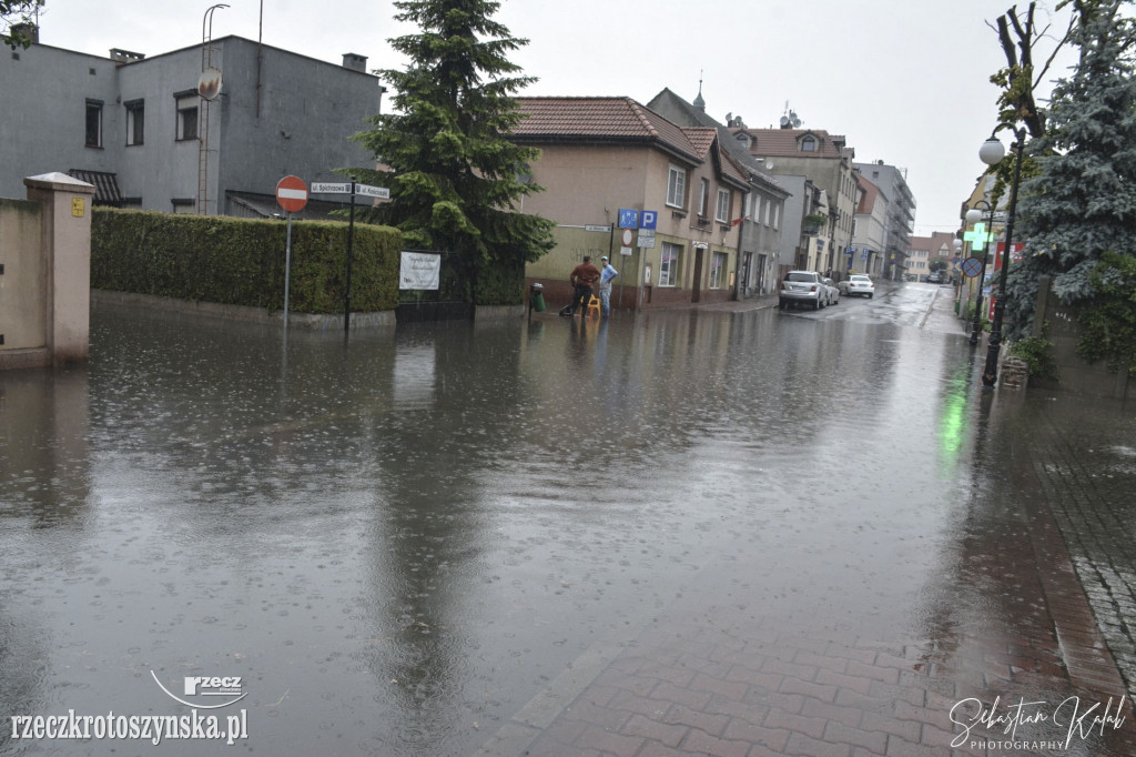 Ulewa przeszła nad Krotoszynem