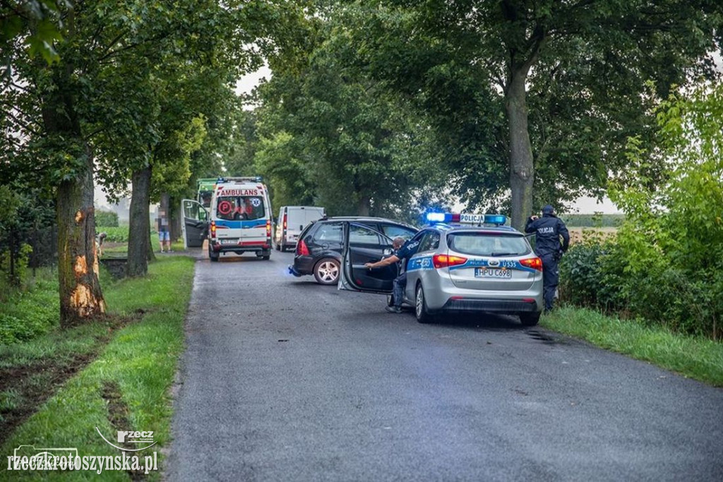 Wypadek na trasie Koźmin-Grębów