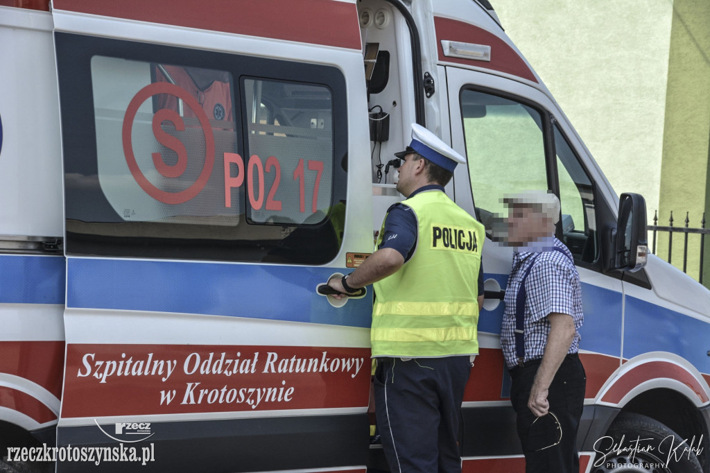Wypadek dwóch aut na ul. Raszkowskiej