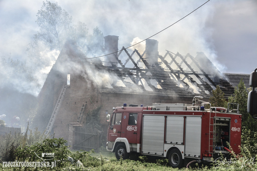 Pożar domu jednorodzinnego w Suśni (gm. Koźmin Wlkp.)