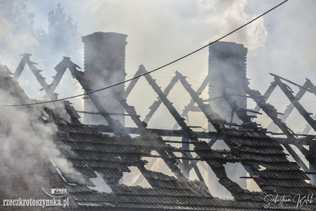 Pożar domu jednorodzinnego w Suśni (gm. Koźmin Wlkp.)