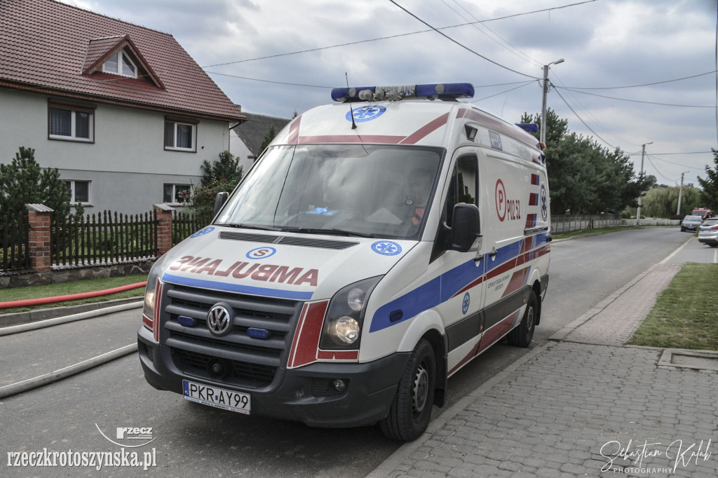 Pożar domu jednorodzinnego w Suśni (gm. Koźmin Wlkp.)