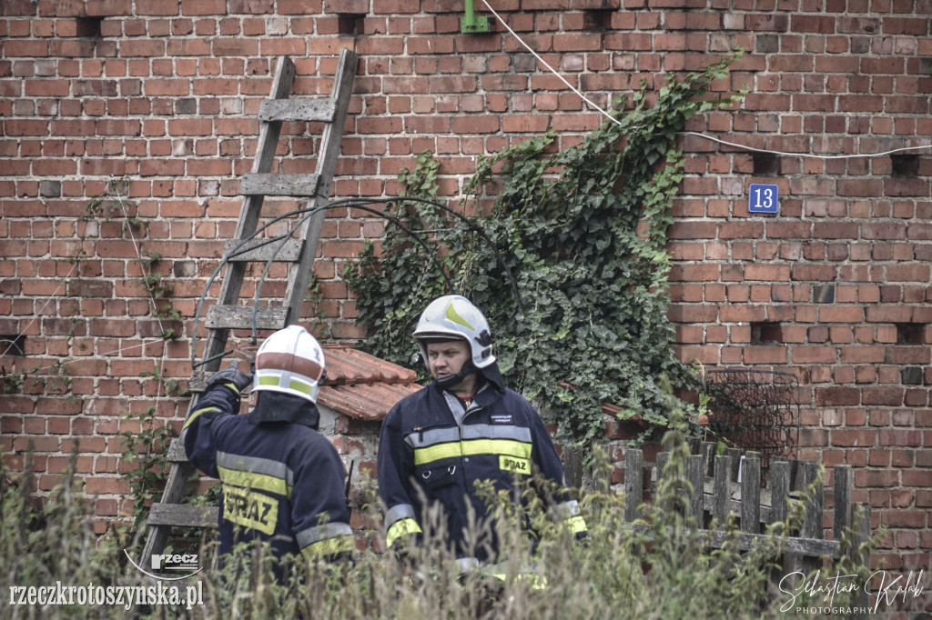 Pożar domu jednorodzinnego w Suśni (gm. Koźmin Wlkp.)