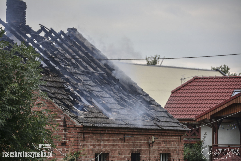 Pożar domu jednorodzinnego w Suśni (gm. Koźmin Wlkp.)