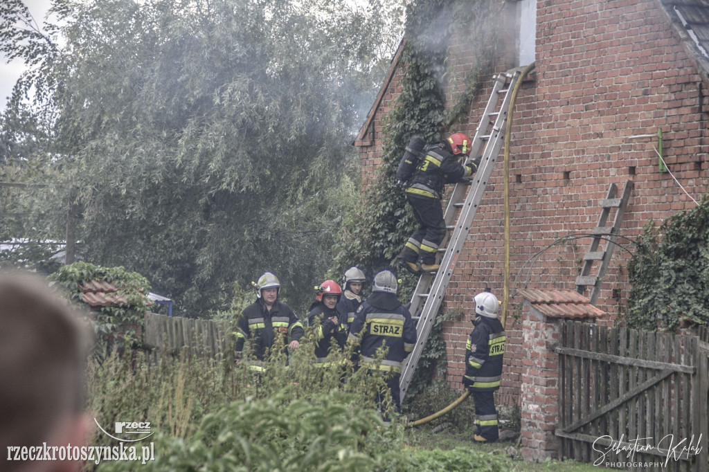 Pożar domu jednorodzinnego w Suśni (gm. Koźmin Wlkp.)