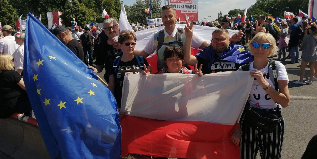 Grupa krotoszyńska, która pojechała pociągiem