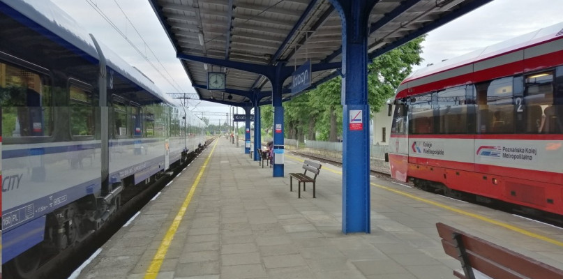 Stacja kolejowa w Krotoszynie - fot. Krotoszyński Kurier Kolejowy
