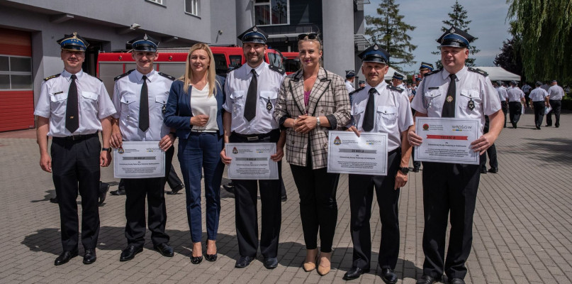 foto  dh  Adam Niedziela – Zarząd Oddziału Miejsko-Gminnego ZOSP RP w  Kożminie