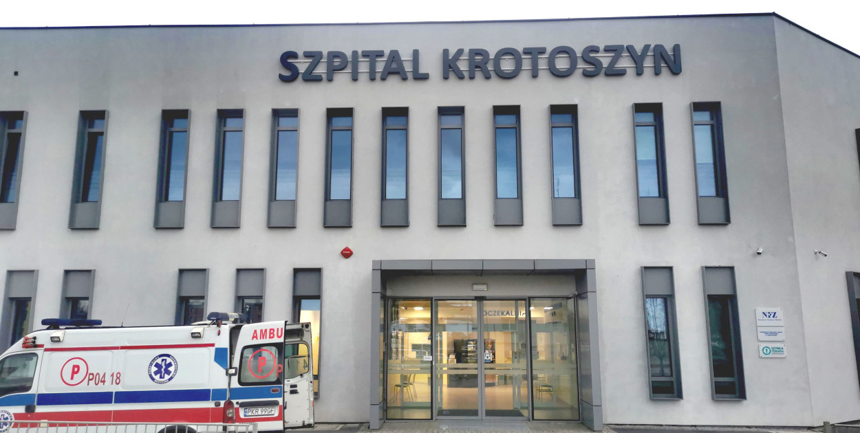 Do zdarzenia doszło na terenie szpitala powiatowego w Krotoszynie