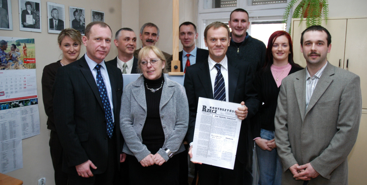 Rok 2007. Wizyta przyszłego premiera Donalda Tuska w naszej redakcji