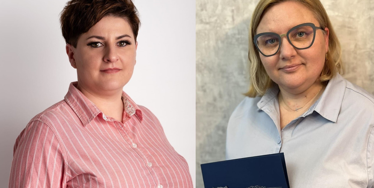 Paulina Potarzycka (SIO) i Monika Nalewajko (PiS)