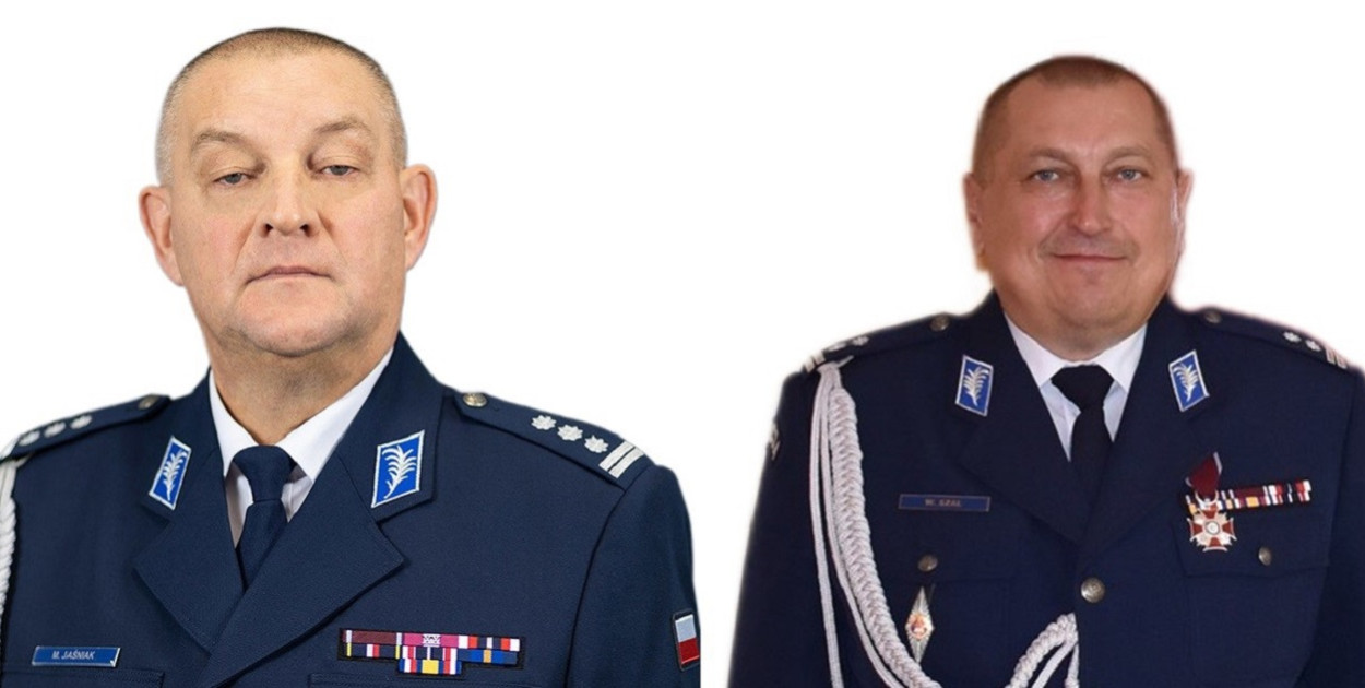 Insp. Mariusz Jaśniak i mł. insp. Włodzimierz Szał