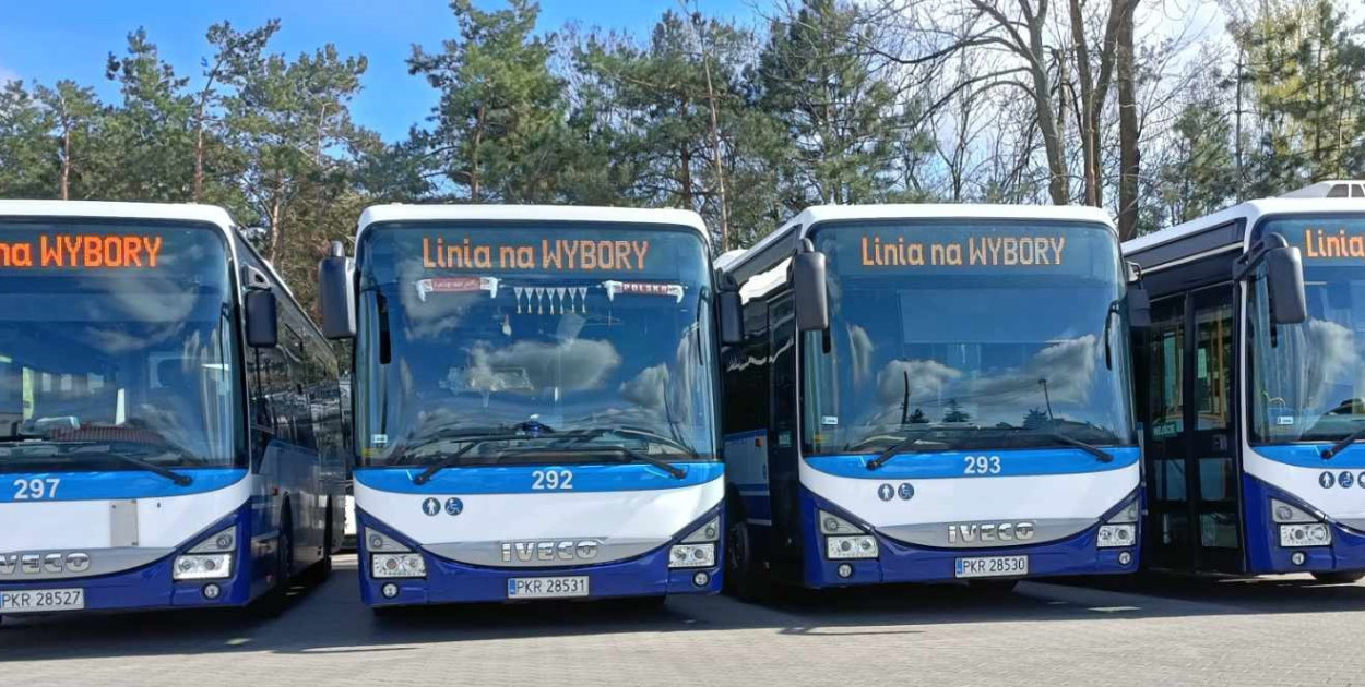MZK ma ponad 30 pojazdów. Te dowoziły mieszkańców bezpłatnie do lokali wyborczych