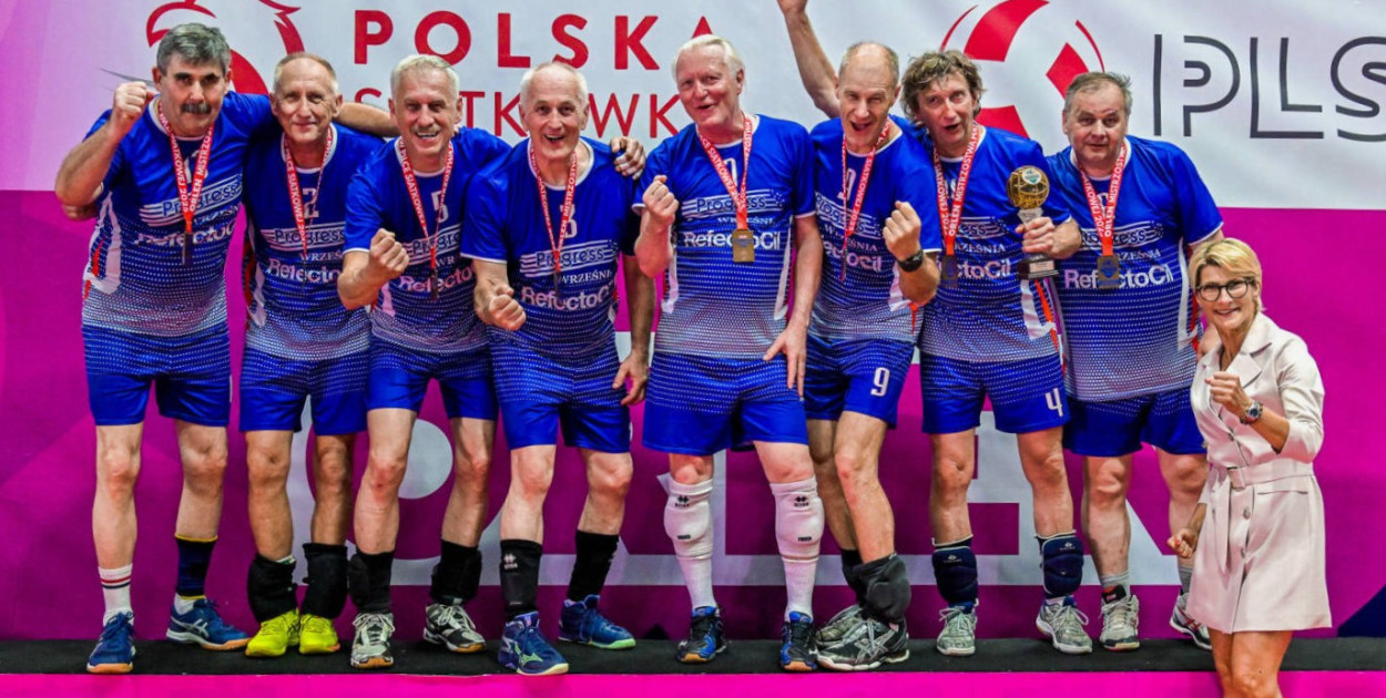 Drużyna Progressu Września - brązowych medalistów w kat. +60