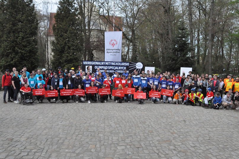 BORZĘCICZKI. Mityng kolarski olimpiad specjalnych