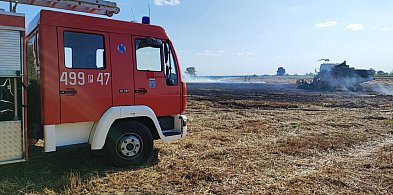 Niedzielny pożar na polu. Rolnik został ranny-17154
