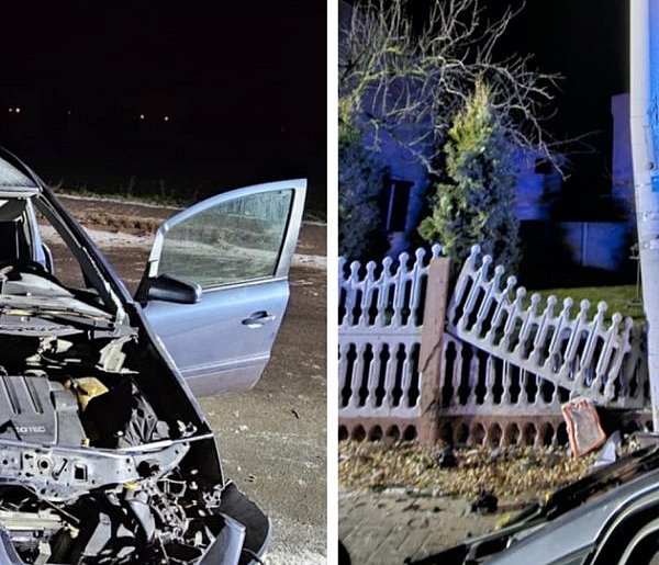 Groźny wypadek na Parcelkach. Auto uderzyło w słup energetyczny-18547