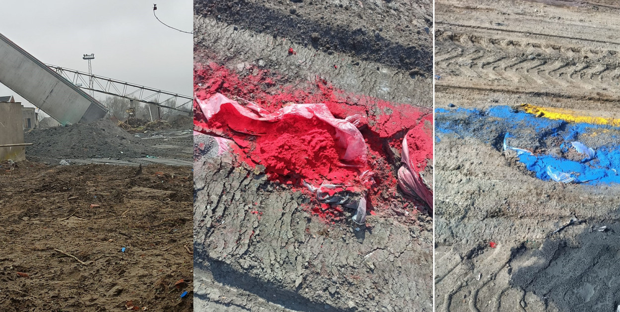 Rozsypano setki ton nawiezionej spodk Koźmina ziemi wymieszane z toksycznymi substancjami 