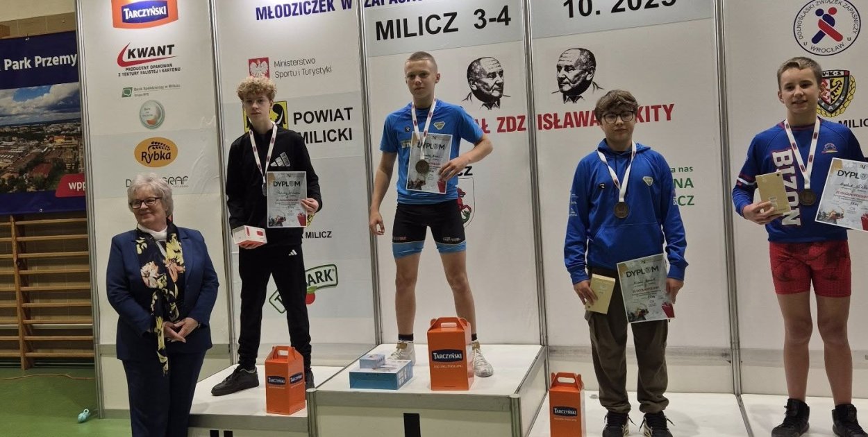 Nikodem Patalas na drugim stopniu podium